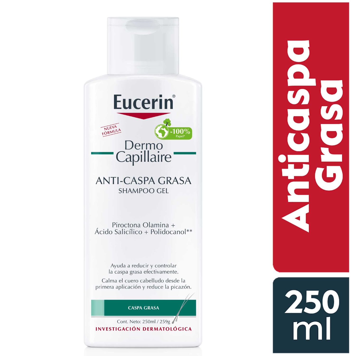 Eucerin DermoCapillaire Anticaspa Grasa Shampoo x 250 ml